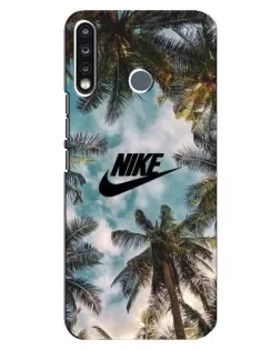 Чехол для TECNO Camon 12 CC7 с картинкой «Тропический принт Nike» Чехол для TECNO Camon 12 CC7 с картинкой «Тропический принт Nike»