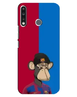 Чехол для TECNO Camon 12 CC7 с картинкой «Bored Ape — фанат Барсы»