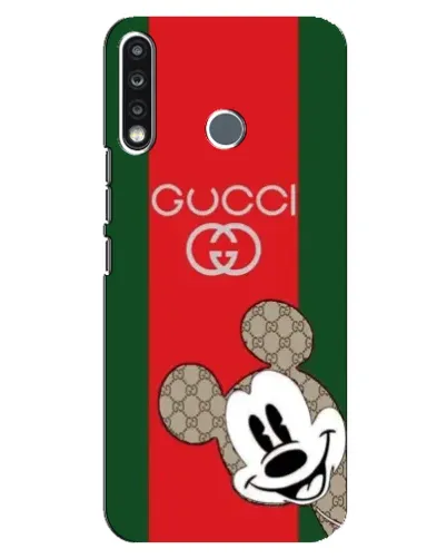 Чехол для TECNO Camon 12 CC7 с картинкой «Gucci — полосы и Микки»