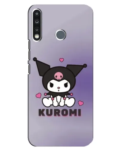 Чехол для TECNO Camon 12 CC7 с картинкой «Kuromi — фиолетовый арт»