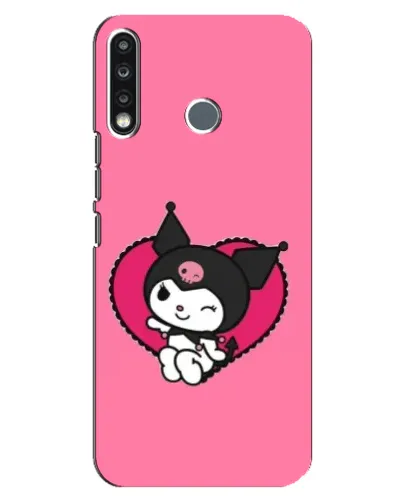 Чехол для TECNO Camon 12 CC7 с картинкой «Kuromi — любовь в сердце»