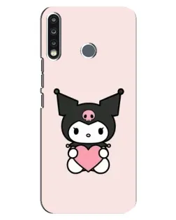 Чехол для TECNO Camon 12 CC7 с картинкой «Kuromi и сердце»