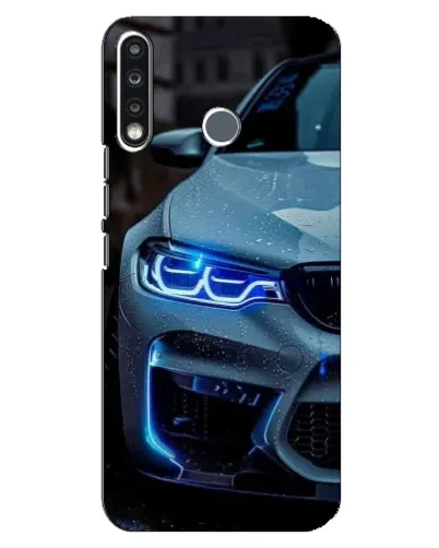 Чехол для TECNO Camon 12 CC7 с картинкой «Взгляд BMW с синими фарами» Чехол для TECNO Camon 12 CC7 с картинкой «Взгляд BMW с синими фарами»