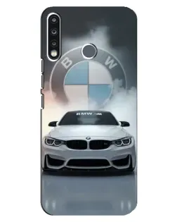 Чохол для TECNO Camon 12 CC7 з картинкою «BMW в білому диму»