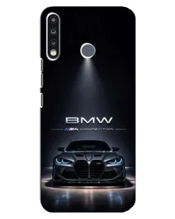 Чохол для TECNO Camon 12 CC7 з картинкою «BMW крізь нічне місто»