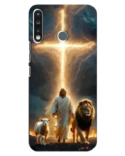 Чехол для TECNO Camon 12 CC7 с картинкой «Лев Иуды и Свет» Чехол для TECNO Camon 12 CC7 с картинкой «Лев Иуды и Свет»
