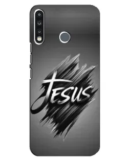 Чехол для TECNO Camon 12 CC7 с картинкой «Надпись Jesus Graffiti»