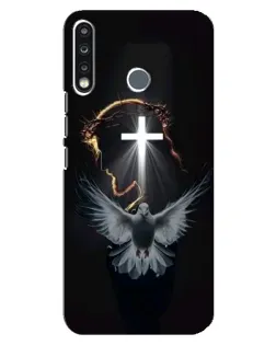 Чехол для TECNO Camon 12 CC7 с картинкой «Голубь и Свет»