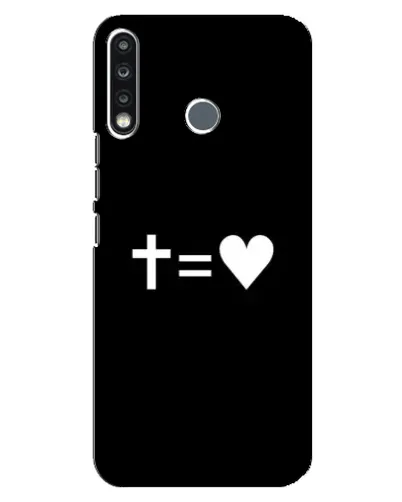 Чехол для TECNO Camon 12 CC7 с картинкой «Крест и Сердце» Чехол для TECNO Camon 12 CC7 с картинкой «Крест и Сердце»