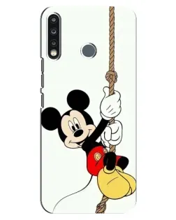 Чехол для TECNO Camon 12 CC7 с картинкой «Mickey на канате»