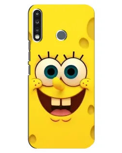 Чехол для TECNO Camon 12 CC7 с картинкой «Губка Боб улыбка»
