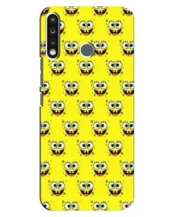 Чехол для TECNO Camon 12 CC7 с картинкой «Паттерн Губка Боб»