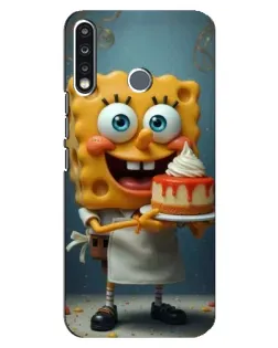 Чехол для TECNO Camon 12 CC7 с картинкой «Повар Спанч Боб»