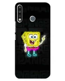 Чехол для TECNO Camon 12 CC7 с картинкой «Неоновый Губка Боб»