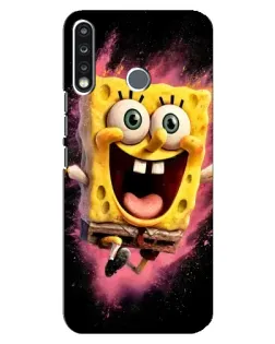 Чехол для TECNO Camon 12 CC7 с картинкой «Взрывной Спанч Боб»