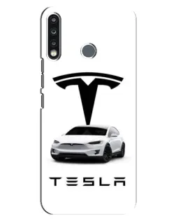 Чохол для TECNO Camon 12 CC7 з картинкою «Tesla White Style» Чохол для TECNO Camon 12 CC7 з картинкою «Tesla White Style»