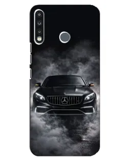 Чехол для TECNO Camon 12 CC7 с картинкой «Mercedes в дыму»