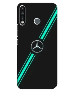 Чехол для TECNO Camon 12 CC7 с картинкой «Спортивные линии Mercedes» Чехол для TECNO Camon 12 CC7 с картинкой «Спортивные линии Mercedes»