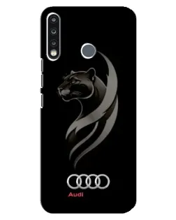Чехол для TECNO Camon 12 CC7 с картинкой «Графика — пантера и Audi»