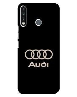 Чехол для TECNO Camon 12 CC7 с картинкой «Audi — золотой логотип»