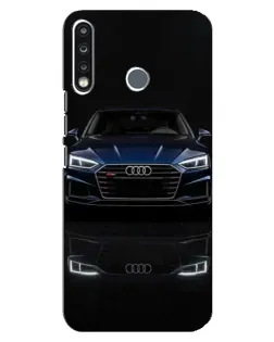 Чехол для TECNO Camon 12 CC7 с картинкой «Audi — ночное отражение»