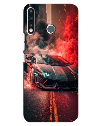 Чехол для TECNO Camon 12 CC7 с картинкой «Lamborghini красный дым» Чехол для TECNO Camon 12 CC7 с картинкой «Lamborghini красный дым»