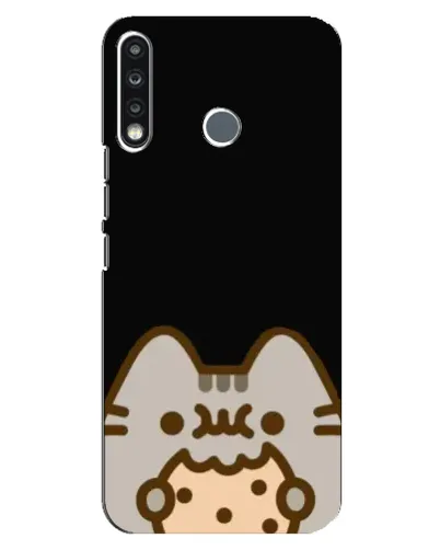 Чехол для TECNO Camon 12 CC7 с картинкой «Пушин на черном»