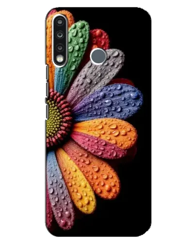 Чехол для TECNO Camon 12 CC7 с картинкой «Радужный цветок»