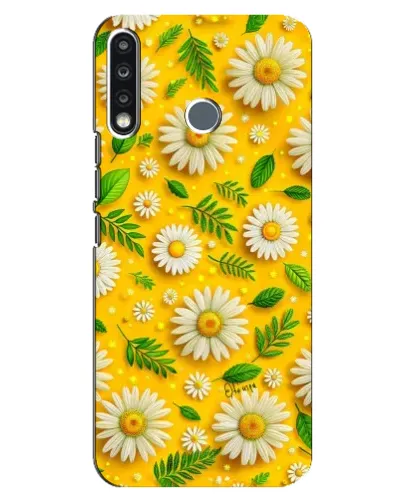 Чехол для TECNO Camon 12 CC7 с картинкой «Ромашковое солнце»