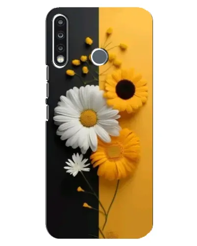 Чехол для TECNO Camon 12 CC7 с картинкой «Подсолнух и ромашка»
