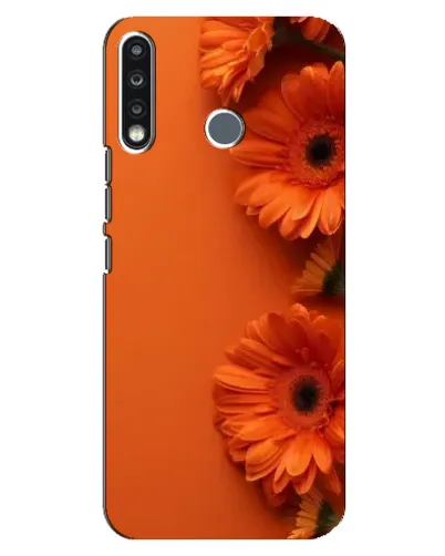 Чехол для TECNO Camon 12 CC7 с картинкой «Оранжевые герберы»