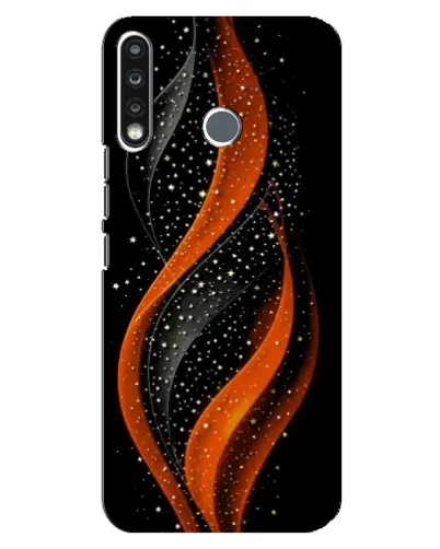 Чехол для TECNO Camon 12 CC7 с картинкой «Огненная звездная волна»