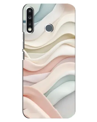Чехол для TECNO Camon 12 CC7 с картинкой «Пастельные нежные волны»