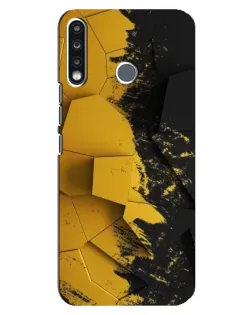 Чехол для TECNO Camon 12 CC7 с картинкой «Золотые осколки геометрии»