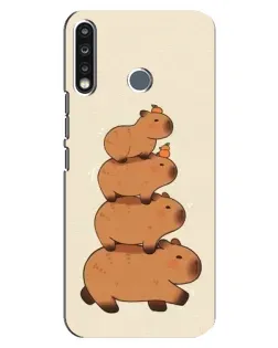 Чохол для TECNO Camon 12 CC7 з картинкою «Вежа з капібар» Чохол для TECNO Camon 12 CC7 з картинкою «Вежа з капібар»