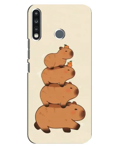 Чехол для TECNO Camon 12 CC7 с картинкой «Башня из капибар» Чехол для TECNO Camon 12 CC7 с картинкой «Башня из капибар»