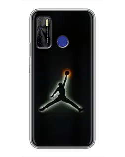 Чохол для TECNO Camon 15 Air з картинкою «Jordan Gradient Logo»