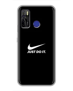 Чехол для TECNO Camon 15 Air с картинкой «Минимализм от Nike»