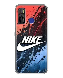 Чехол для TECNO Camon 15 Air с картинкой «Градиентный принт Найк»