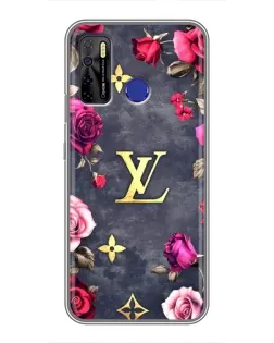 Чехол для TECNO Camon 15 Air с картинкой «Цветочный Louis Vuitton»