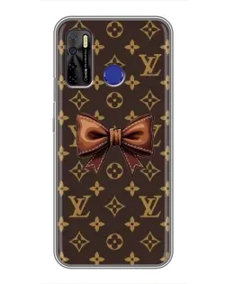 Чехол для TECNO Camon 15 Air с картинкой «LV с бантом»