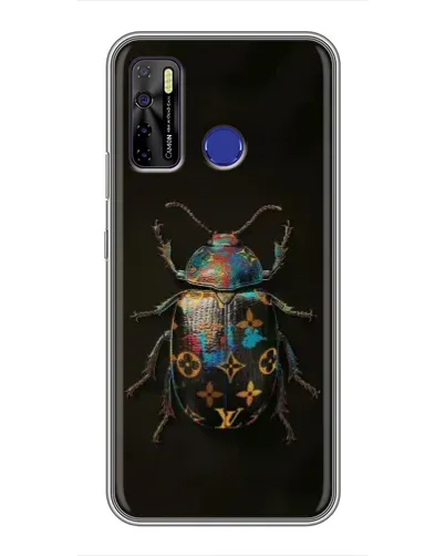 Чехол для TECNO Camon 15 Air с картинкой «LV — мраморный принт»