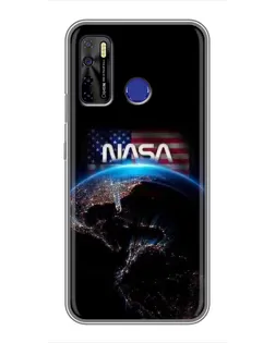 Чохол для TECNO Camon 15 Air з картинкою «Земля з космосу NASA»