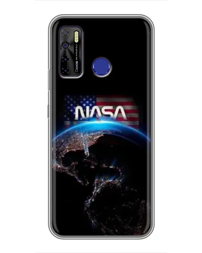 Чехол для TECNO Camon 15 Air с картинкой «Земля из космоса NASA»