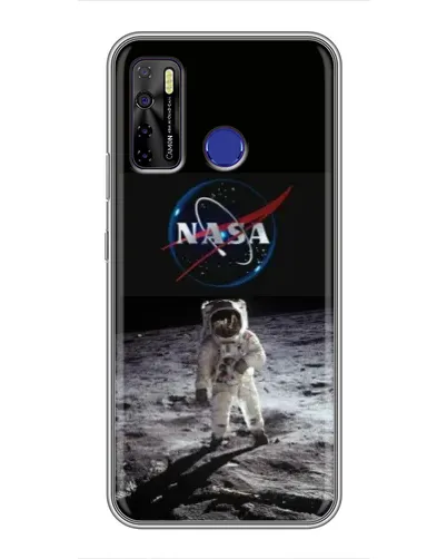 Чехол для TECNO Camon 15 Air с картинкой «Астронавт на Луне»