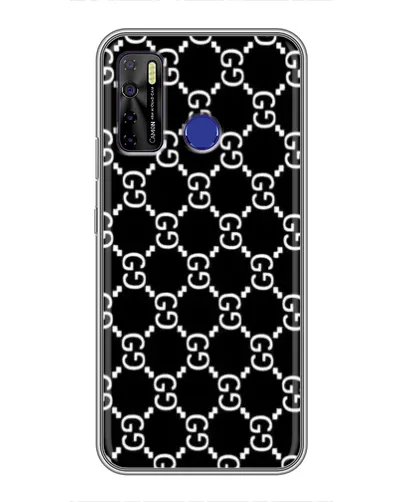 Чехол для TECNO Camon 15 Air с картинкой «Gucci — сетчатый паттерн»