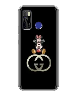Чохол для TECNO Camon 15 Air з картинкою «Мінні Маус на лого»