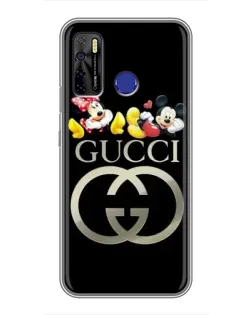 Чохол для TECNO Camon 15 Air з картинкою «Gucci — герої Disney»