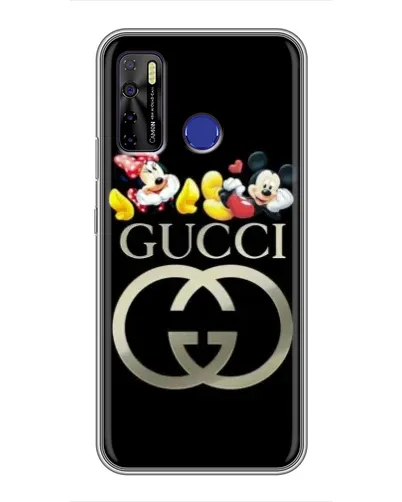 Чехол для TECNO Camon 15 Air с картинкой «Gucci — герои Disney»