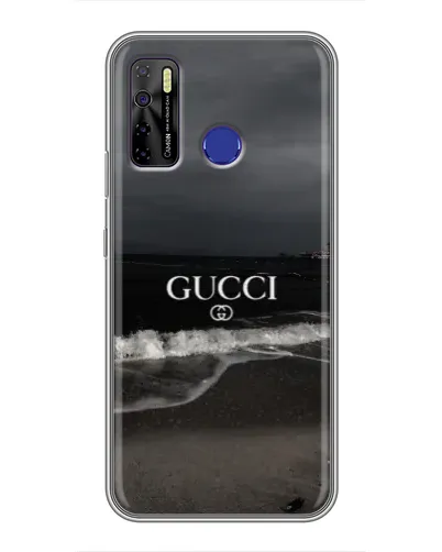 Чехол для TECNO Camon 15 Air с картинкой «Gucci — морской прибой»